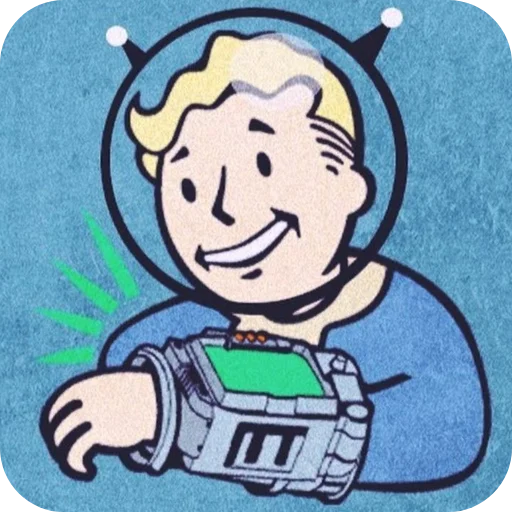 Sticker from the "Fallout Vault Boy" sticker pack