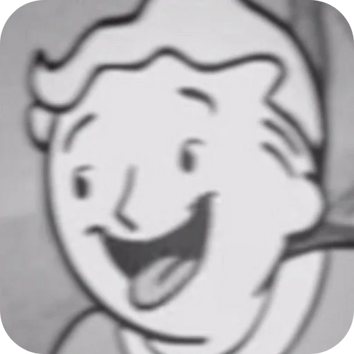 Sticker from the "Fallout Vault Boy" sticker pack