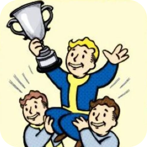 Sticker from the "Fallout Vault Boy" sticker pack