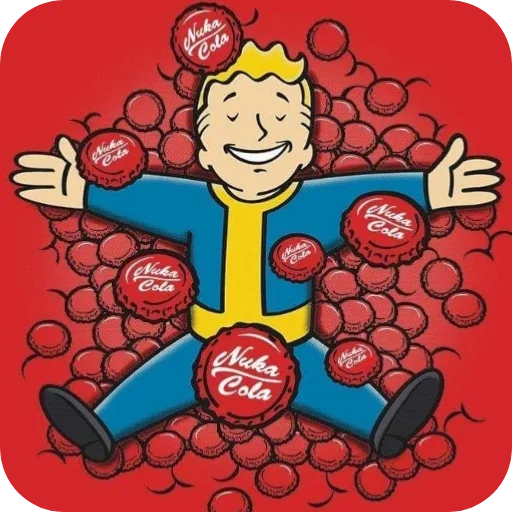 Sticker from the "Fallout Vault Boy" sticker pack