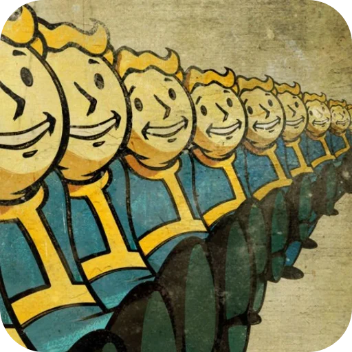 Sticker from the "Fallout Vault Boy" sticker pack