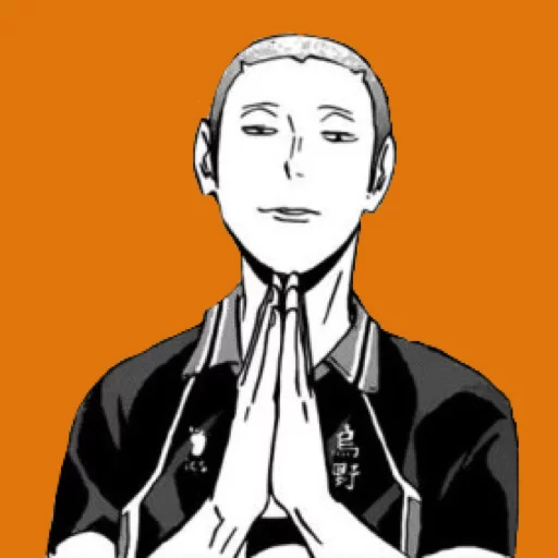 Sticker from the "Shiri16's Haikyuu" sticker pack