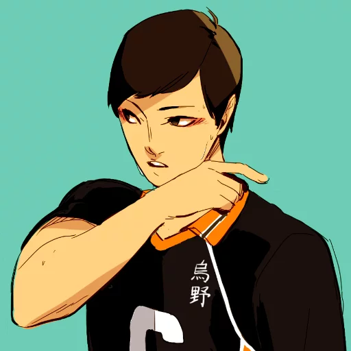 Sticker from the "Shiri16's Haikyuu" sticker pack