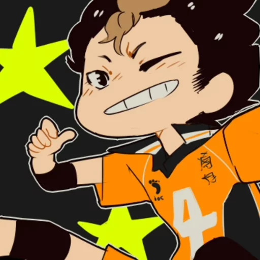 Sticker from the "Shiri16's Haikyuu" sticker pack