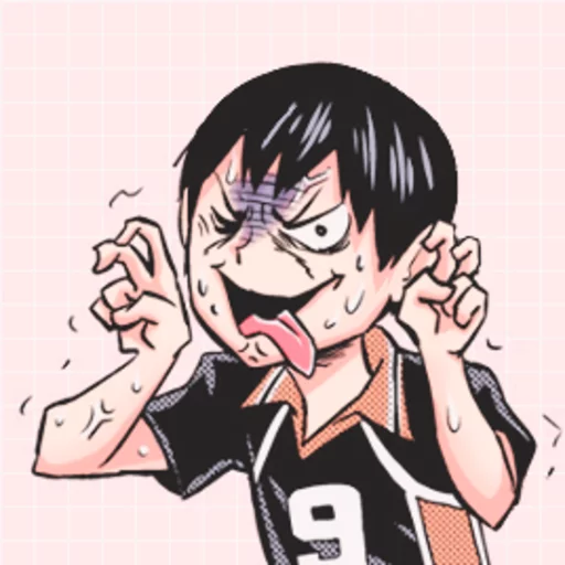 Sticker from the "Shiri16's Haikyuu" sticker pack