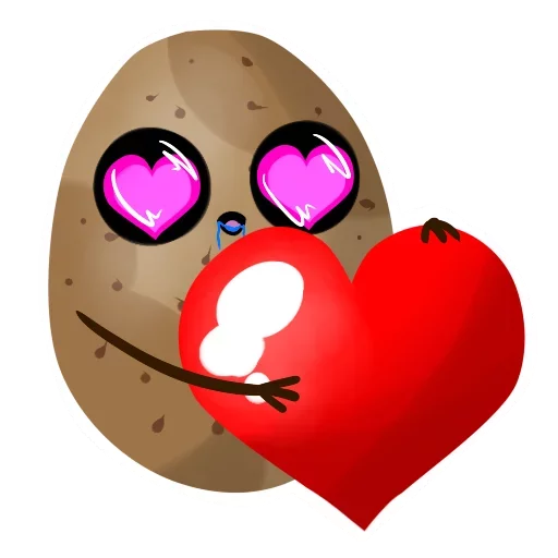 Sticker from the "Funny Potato" sticker pack