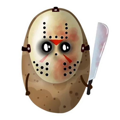 Sticker Funny Potato