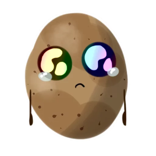 Sticker Funny Potato