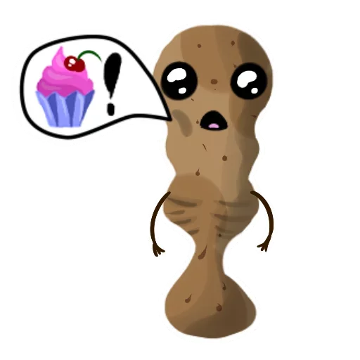 Sticker Funny Potato