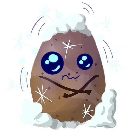 Sticker Funny Potato