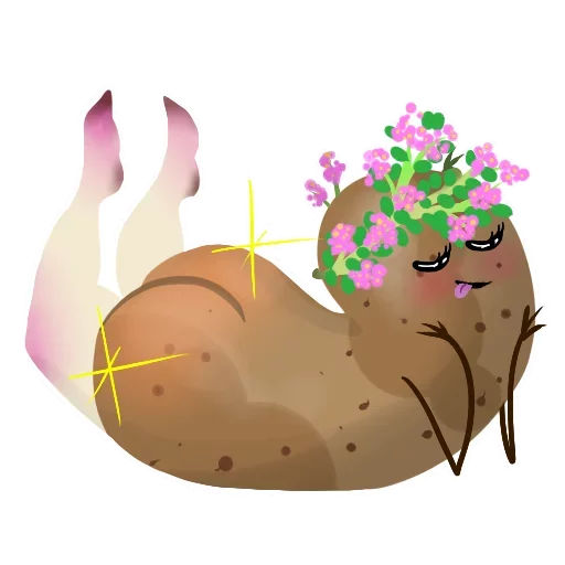 Sticker from the "Funny Potato" sticker pack