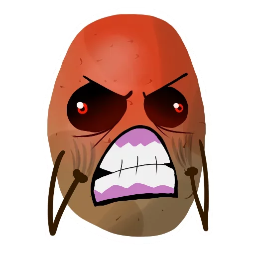 Sticker from the "Funny Potato" sticker pack