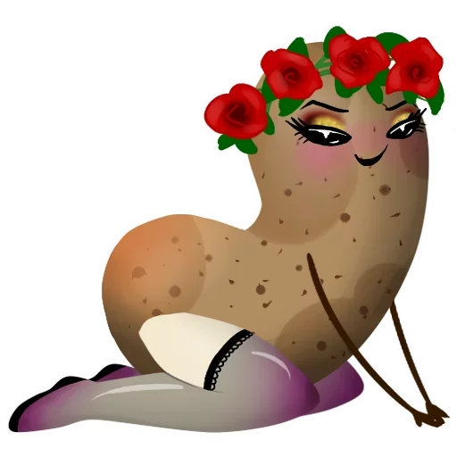 Sticker Funny Potato