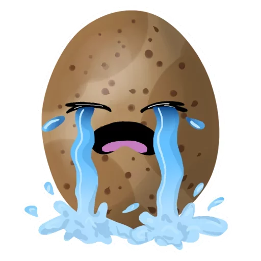 Sticker from the "Funny Potato" sticker pack