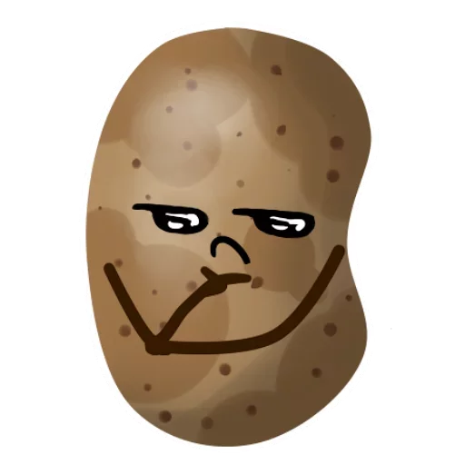 Sticker Funny Potato