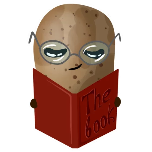 Sticker from the "Funny Potato" sticker pack