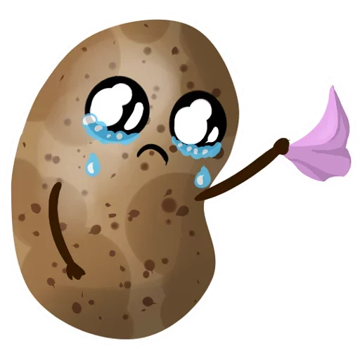 Sticker Funny Potato