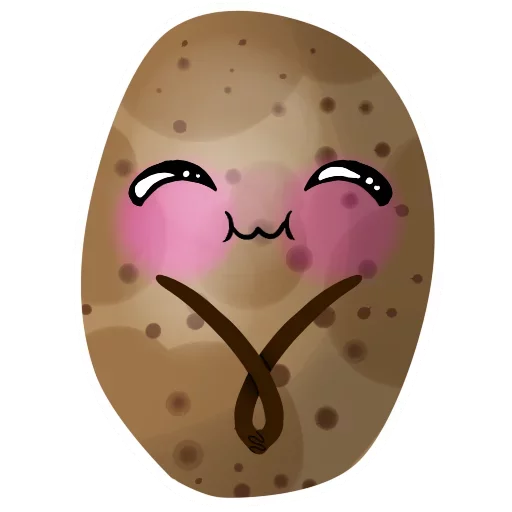 Sticker Funny Potato