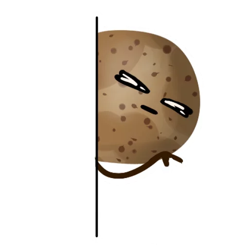 Sticker Funny Potato