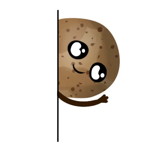 Sticker Funny Potato