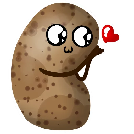 Sticker Funny Potato