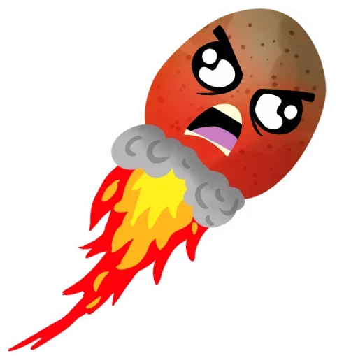 Sticker from the "Funny Potato" sticker pack