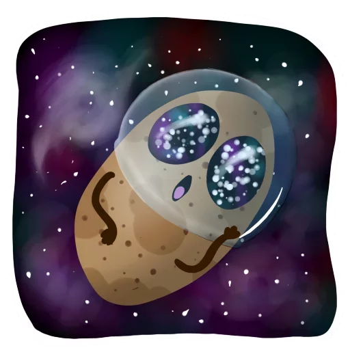 Sticker from the "Funny Potato" sticker pack