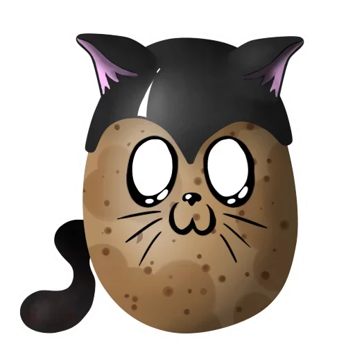 Sticker Funny Potato