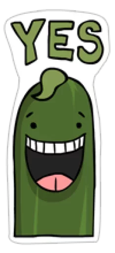 Sticker Cool Cucumber