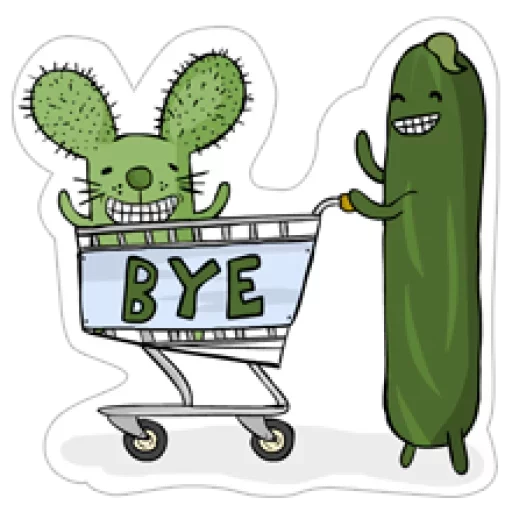 Sticker from the "Cool Cucumber" sticker pack