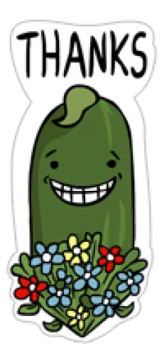 Sticker from the "Cool Cucumber" sticker pack