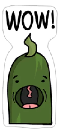 Sticker from the "Cool Cucumber" sticker pack