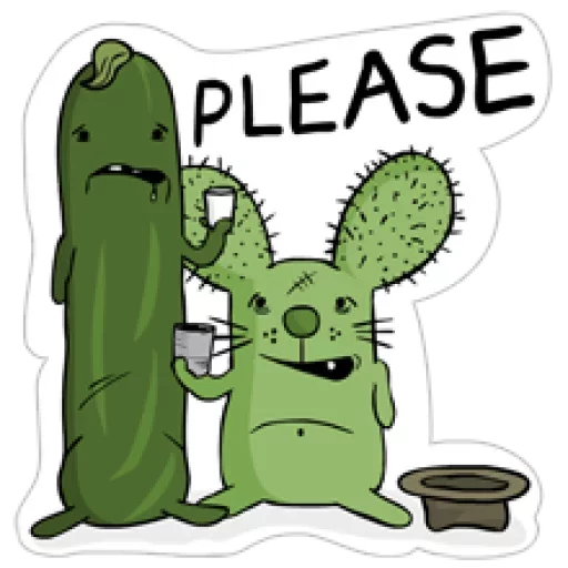 Sticker from the "Cool Cucumber" sticker pack