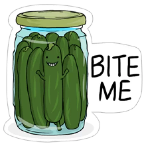 Sticker from the "Cool Cucumber" sticker pack