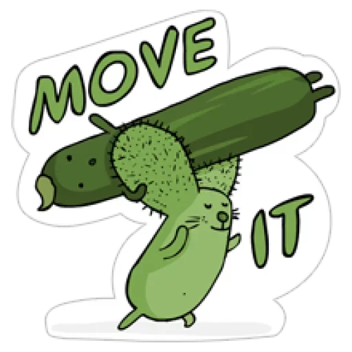 Sticker from the "Cool Cucumber" sticker pack