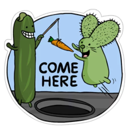 Sticker from the "Cool Cucumber" sticker pack