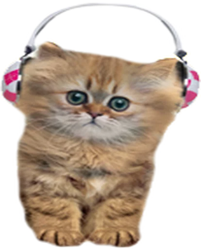 Sticker from the "Music Animals" sticker pack