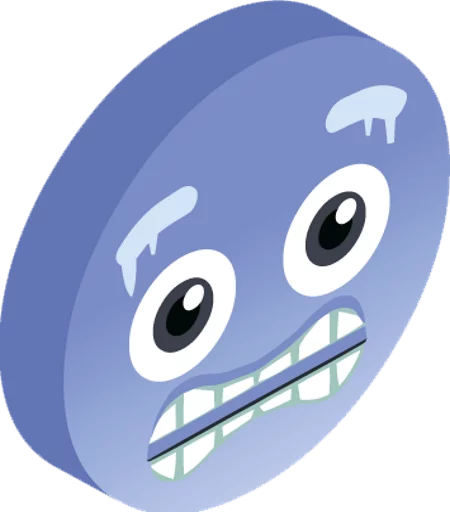 Sticker from the "3d smile" sticker pack