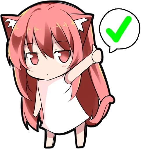 Sticker from the "Anime Girl" sticker pack