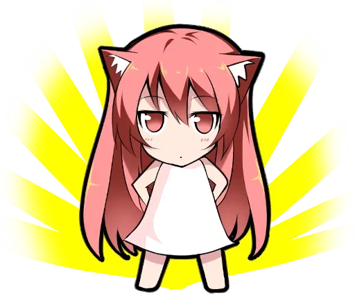 Sticker from the "Anime Girl" sticker pack