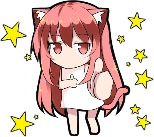 Sticker from the "Anime Girl" sticker pack