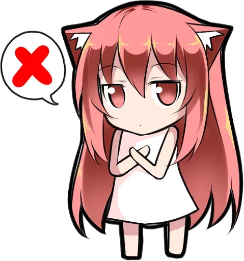 Sticker from the "Anime Girl" sticker pack