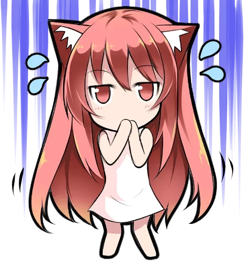 Sticker from the "Anime Girl" sticker pack