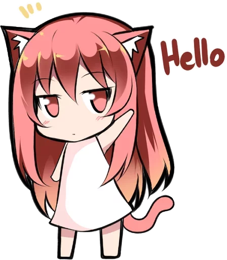 Sticker from the "Anime Girl" sticker pack