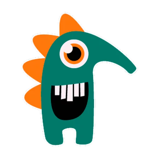 Sticker from the "Monsters" sticker pack