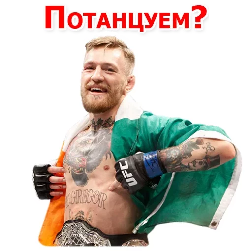 Sticker from the "Хабиб Нурмагомедов & Конор Макгрегор" sticker pack