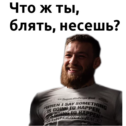 Sticker from the "Хабиб Нурмагомедов & Конор Макгрегор" sticker pack