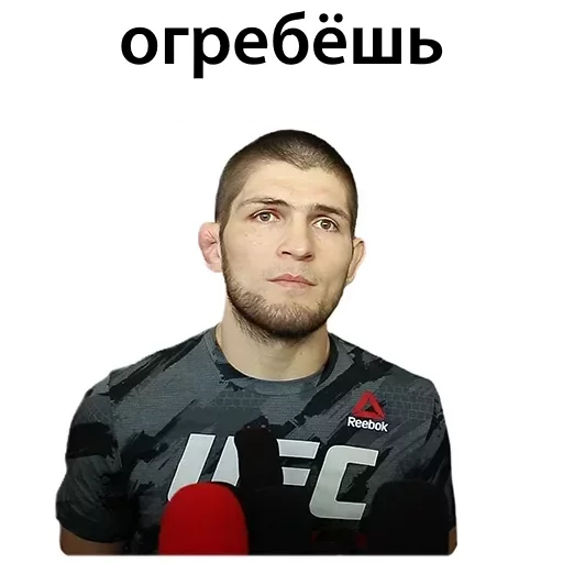 Sticker from the "Хабиб Нурмагомедов & Конор Макгрегор" sticker pack