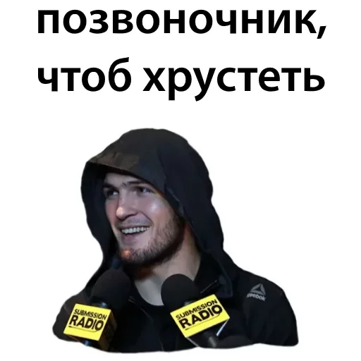 Sticker from the "Хабиб Нурмагомедов & Конор Макгрегор" sticker pack