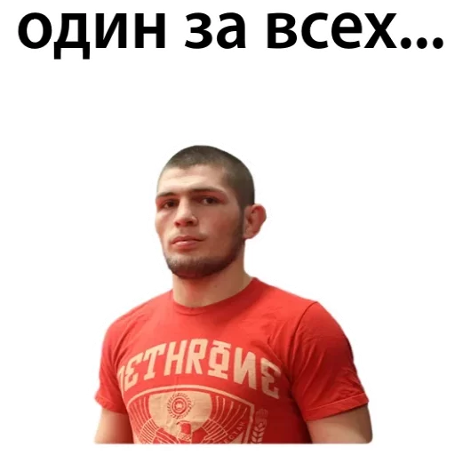 Sticker from the "Хабиб Нурмагомедов & Конор Макгрегор" sticker pack